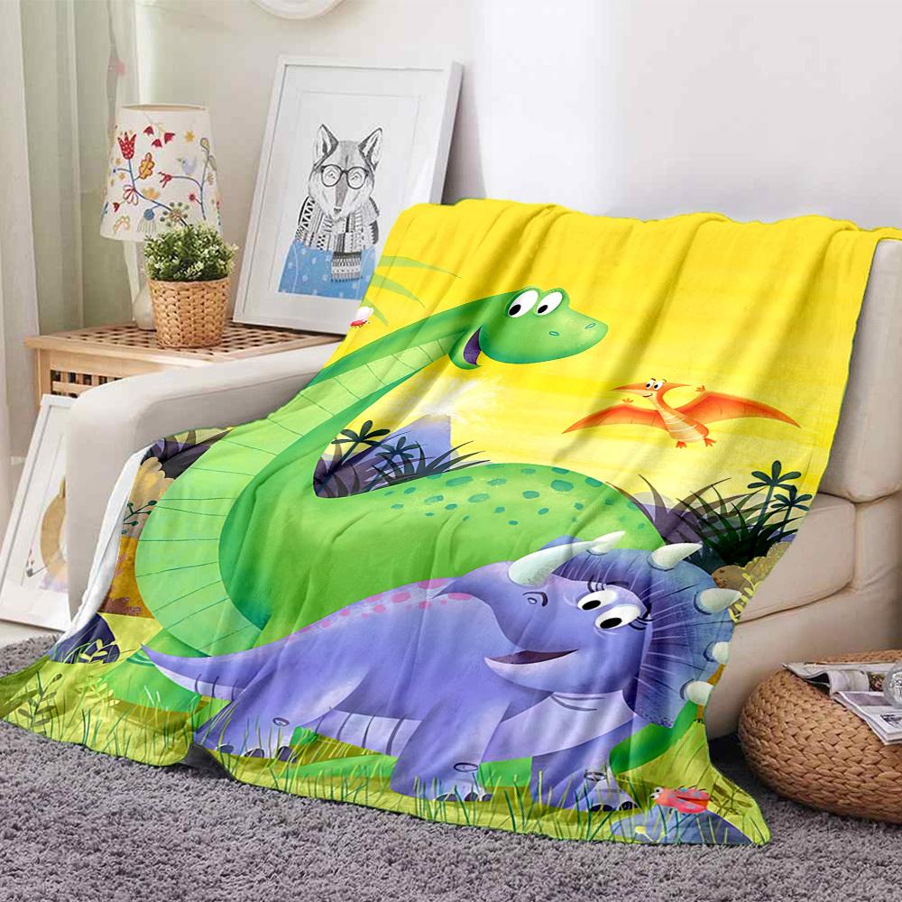 1pc Dinosaur, Prehistoric Blanket Lightweight Flannel Blanket Throw Blanket For Sofa, Bed, Travel, Camping, Livingroom, Office yy251015150