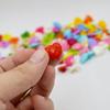 200 PCS Nylon Cute Peach Heart Shape Children Sweater Buttons for Sewing Fasteners Scrapbooking DIY
