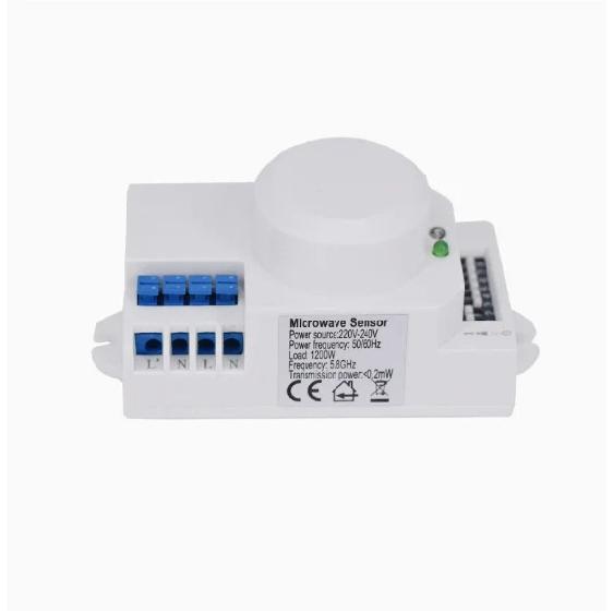 12v-24v 360 degree Microwave Sensor Light Switch Induction Microwave Motion Sensor  Dry contact output