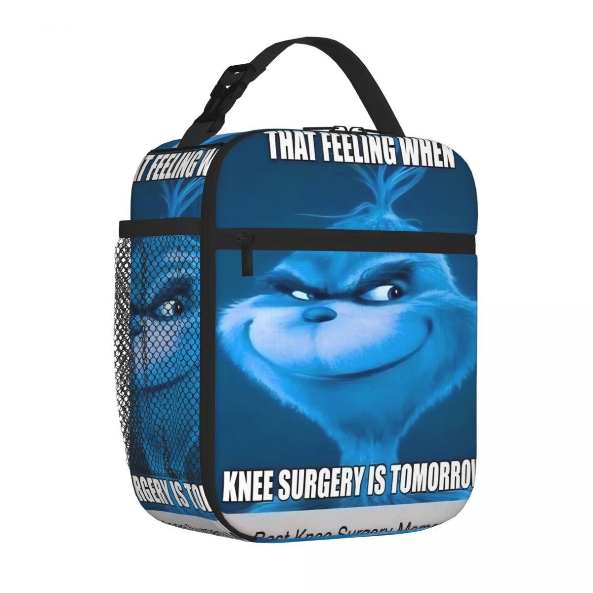 Bestselling When Knee Surgery Tomorrow Monochrome Thermal Lunch Bag Day Excursion Travel Lunch Bag One Size