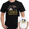 Lewis T-Shirt Mike Tyson Herren Boxen Sommer Baumwolle Kurzarm T-Shirt Boxer MMA Training Fitnessstudio