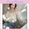 Romantic Lace Blouse For Women With 3d Print Soft Satin Fall Spring Casual Wear