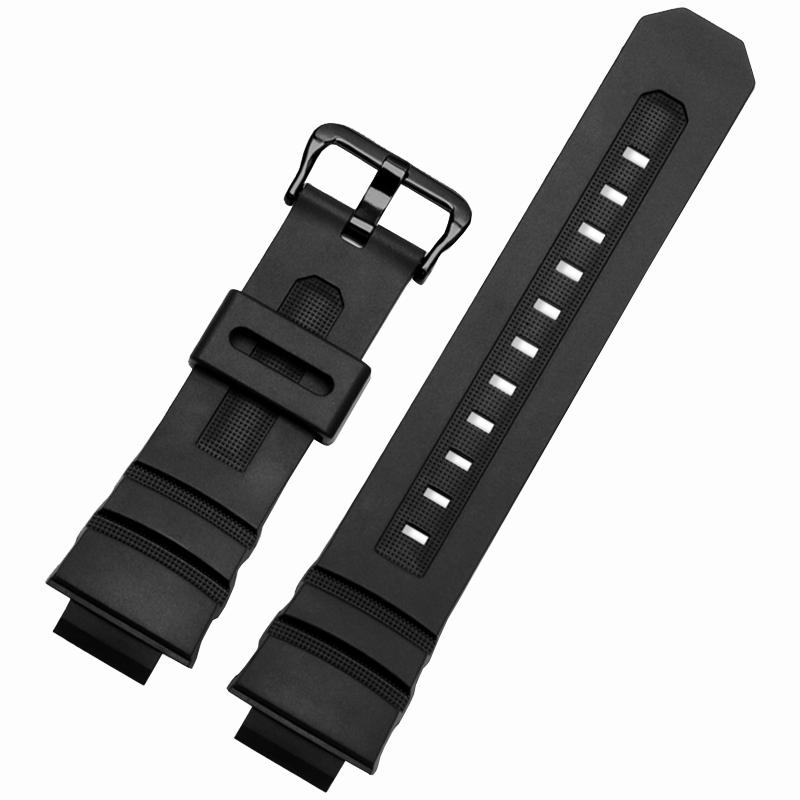 Cinturino Per Casio G-Shock Orologio in Silicone da Uomo AWG-M100/M101 AW-590/591/5230/G-7700/7710 Nero Impermeabile Cinturino Braccialetto