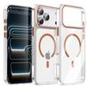 Compatible Apple 17Promax Magnetic Charging Case: High Transparency Drop Protection for iPhone 16