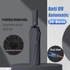 24 K Automatic Umbrella Sun Shade Umbrella Large Compact Umbrella For Rain And UV Protection Automatic Sun Shade Umbrella Travel