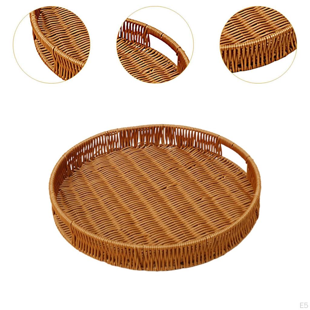 Handwoven Tray for Serving Fruits And Snacks, Storage Basket Events