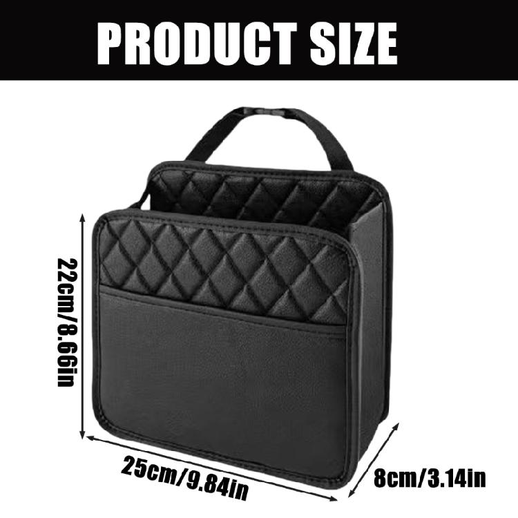 Keep Your Car Neat With Multiple Pocket Compartments Leather Seating Back Organizers Storage Bag For Family Long Journey