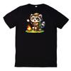 T-Shirt Cute Raccoon Funny Racoon MotifWill Be Opened In a New Window or Tab