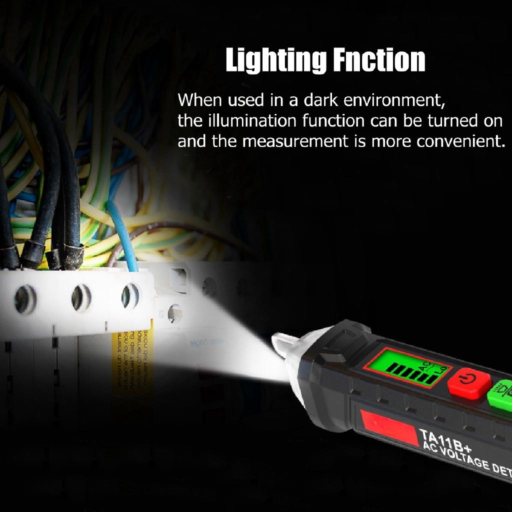 AC/DC Digital Display Multi-function Induction Test Pencil Sound/Light Alarm AC / 12~1000V Non-Contact Voltage Detector