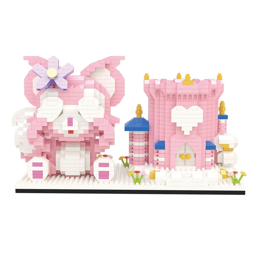 Pen Holder Building Set Cartoon Style Tight Contact Plastic Bright Colors Block Building Toy for Kid