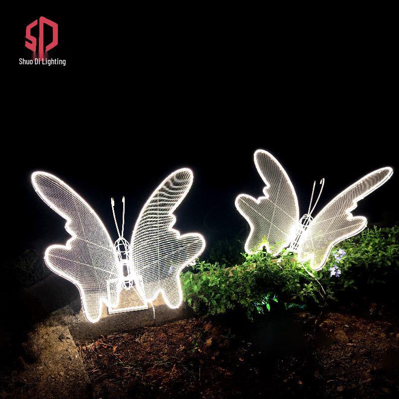 LED Dynamic Glowing Butterfly Outdoor Waterproof Garden Lights