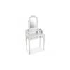 Classic Venus Dressing Table - VERSA - 146 X 40 X 75 Cm - Wood and Glass - White
