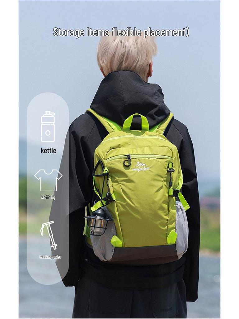 Leichter wasserabweisender Wanderrucksack für Damen & Herren - Großes Fassungsvermögen für Camping & Kurztrips