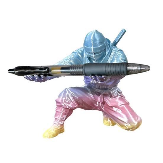 3D Printed Ninja Pen Holder Desk Organizer for Office Classroom Creative Pencil Stand Ornaments Study Gifts for Kid