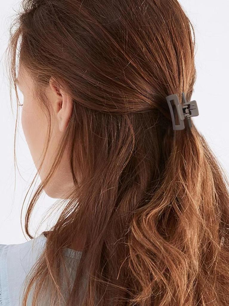 5er Pack Krallenklemmen Haarspangen für Frauen Mädchen Mittel Rechteckig 1,5 Zoll Kleine Haarspangen für Dünnes oder Mitteldickes Haar