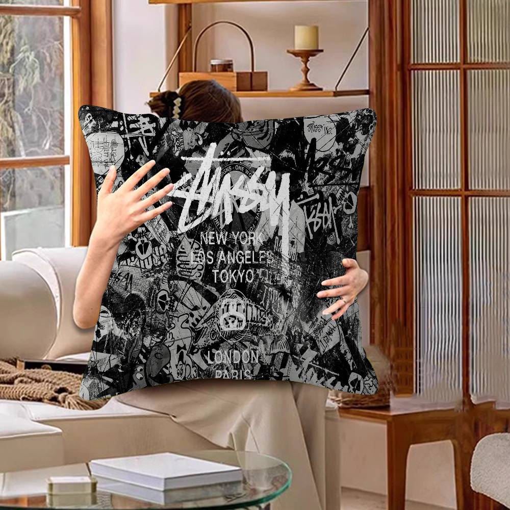 Zwart-Wit NO.8 Bil Kussen Kussenhoes Kussensloop Woonkamer Bank Huisdecoratie Op Maat