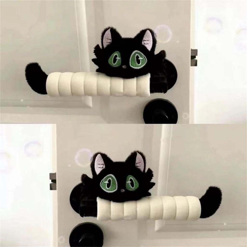 Cartoon Cat Anti-static, Anti-collision Door Handle Protector for Living Room