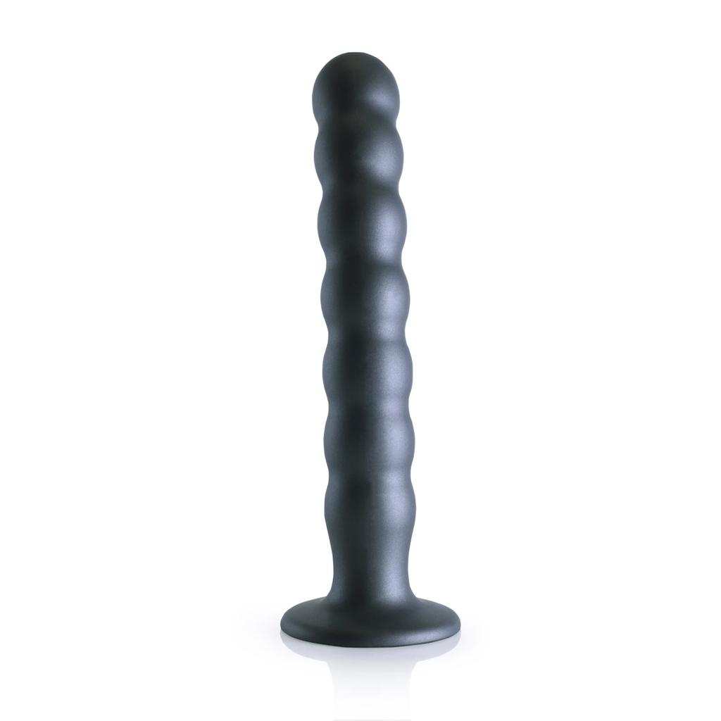 Ouch! - Silicone G-Spot Dildo with Beads - 20.5 Cm