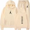 Mens Hoodie Tracksuit Set 2026 Fall Long Sleeve Sportswear Casual Outfit Gym Daily Wear