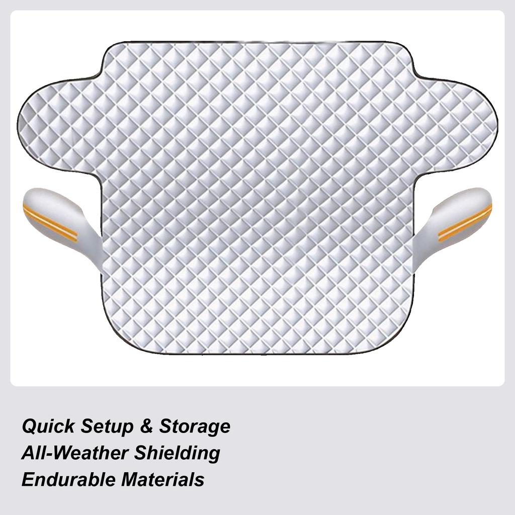 Snow Cover For Car Windshield Waterproof Windproof Foldable Blanket Windshield Cover For Snow For Winter Frost Rain Sun Exterior