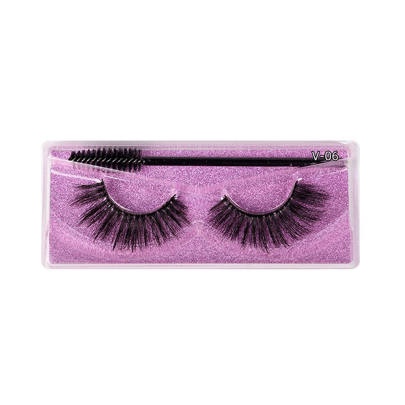 3D 5D Faux Mink False Eyelashes With Lash Boxes Custom Logo High Quality 15-20Mm 25Mm Mink Strip Lashes