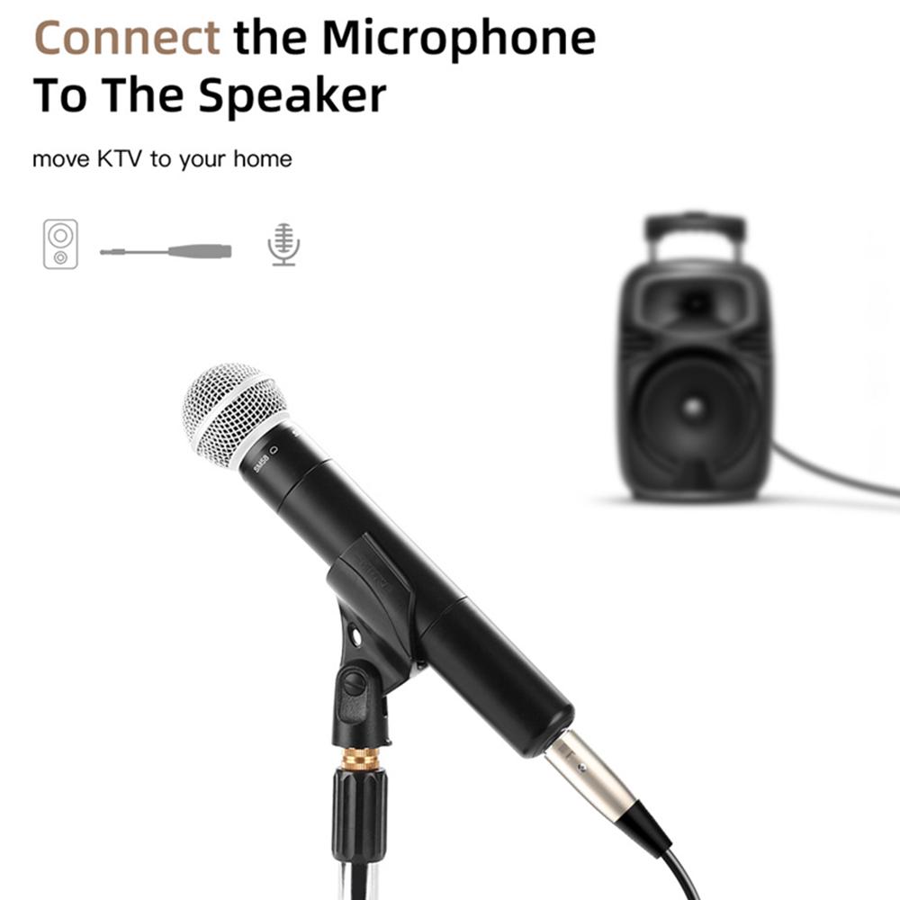 4.9Ft 3-Pin XLR Female To 3.5mm TRS Male Balanced Stereo Audio Cable Cord Black