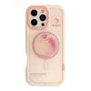 Oil Painting Peach Magnetic Stand 16 for IPhone17ProMax for Apple 14 Phone Case 15 Hard 11 Acrylic