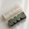 3D Geometric Wave Stripe Shape Candle Silicone Mold Easy To Release Aromatherapy Gypsum Soap Resin Mould Kit DIY Crafts Making