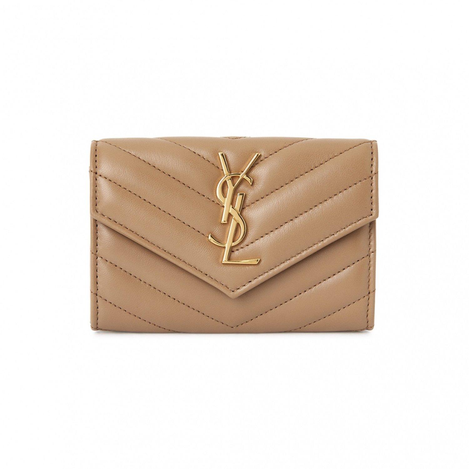 [Saint Laurent] Cassandra Women`s Card Wallet
