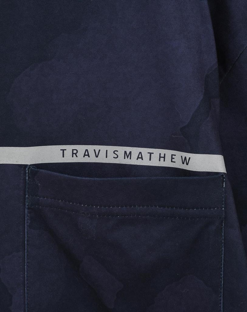 TravisMatthew Men's Long Sleeve Mock Neck Shirt (Chest Pocket, Brushed, Stretch) / Golf Undershirt / 7AK031 Total Eclipse M