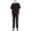 Carhartt WIP Einfarbiges T-Shirt mit Logo-Stickerei, Rundhalsausschnitt, Kurzarm, Herren Oberteile, Schwarz, I030435-0D2-XX