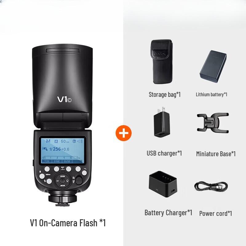 Godox V1 TTL Round Head Camera Flash