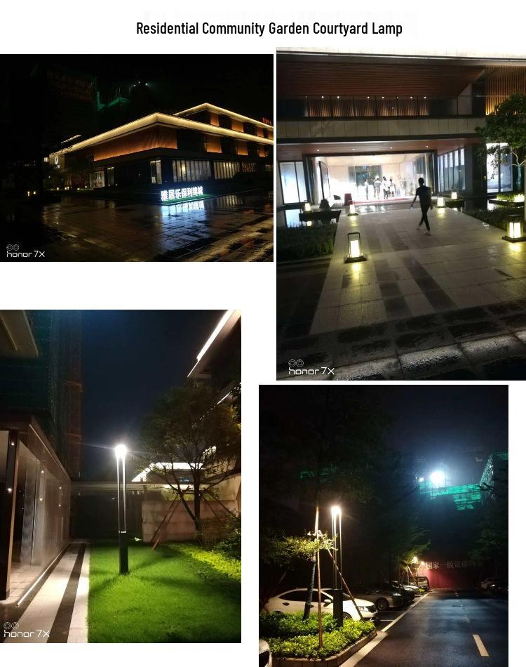 Modern Outdoor LED Garden Lamp for Courtyard, Park, and Villa