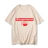 Soupreme Eat Ramen Women Men Figure Silhouette Unisex Cartoon T-shirts 100% Cotton T Shirts Manga/Comic Appliques Anime Clothes