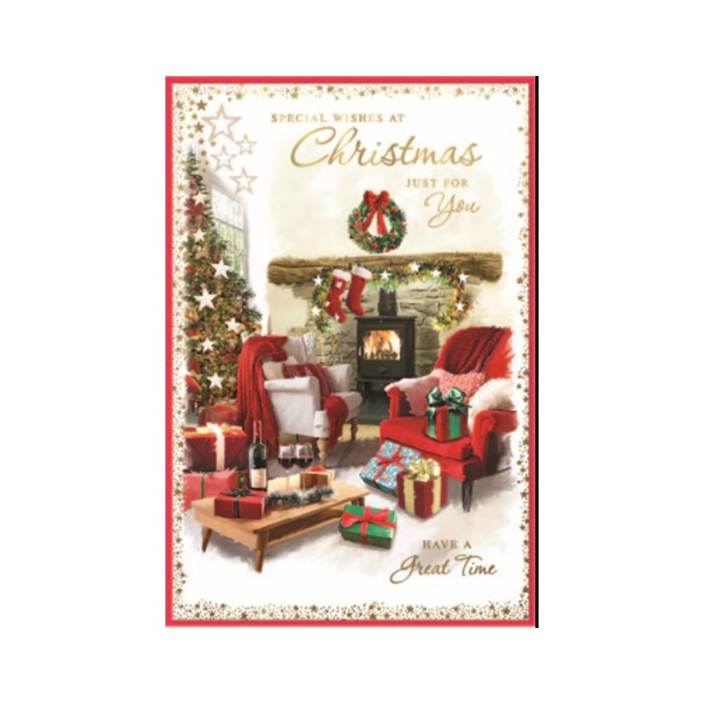 Simon Elvin Just For You Christmas Greetings Card (Pack of 6)