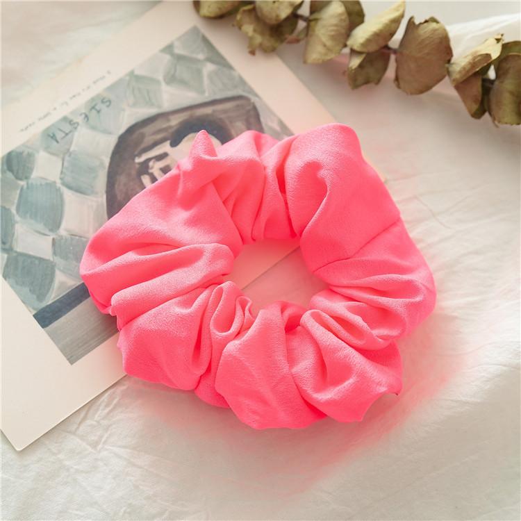 Prémiové scrunchies v tmavých tónech Elegantní velká gumička do vlasů pro ženy Estetický Office Chic Módní doplněk do vlasů