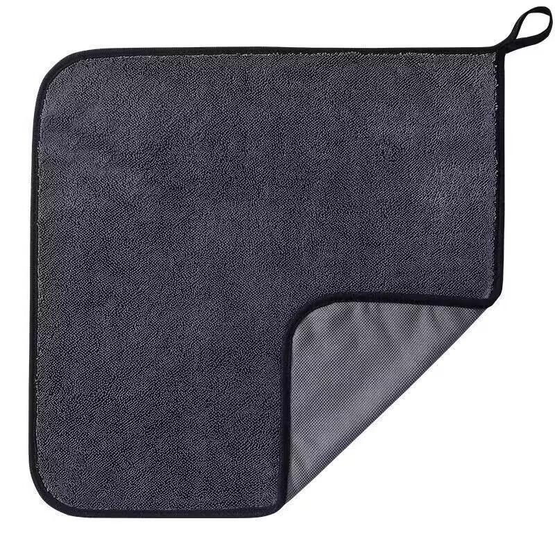 Dark Gray Car Ultra-fine Fiber Towel, Extra Large Strong Absorbent Car Wash Cloth, Tool Car Towel, Vehicle External Maintenance Ultra-fine Fiber Cloth