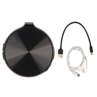 Mini Diktiergerät HD Rauschunterdrückung Sprachaktiviert 64GB MP3 Kleines Aufnahmegerät für Besprechung Schwarz