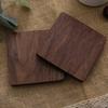 1PC Wooden Coaster Tea Coffee Cup Pad Walnut Durable Heat Resistant Round Bowl Teapot Mat Home Wood Placemats Decor Coasters