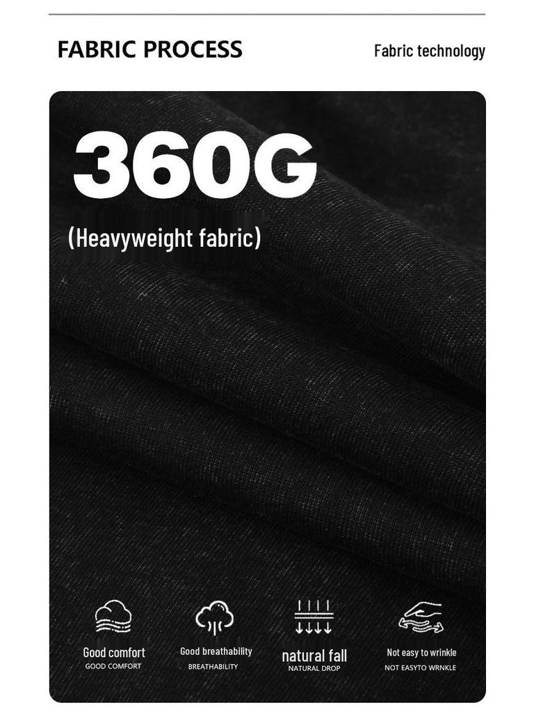 Unisex Batik Distressed Air Cotton Hoodie: Grenzüberschreitender Herbst-/Winterstil mit überschnittenen Ärmeln, 360g