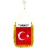 Fanion - AZ FLAG - Turquie - 15x10cm - Polyester - Ventouse