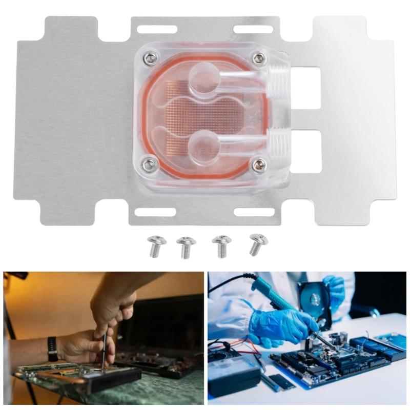 High Performances Water Cooling Block For V100 P100 A100 32G SXM2 GPU With Double Channel Coppers Base
