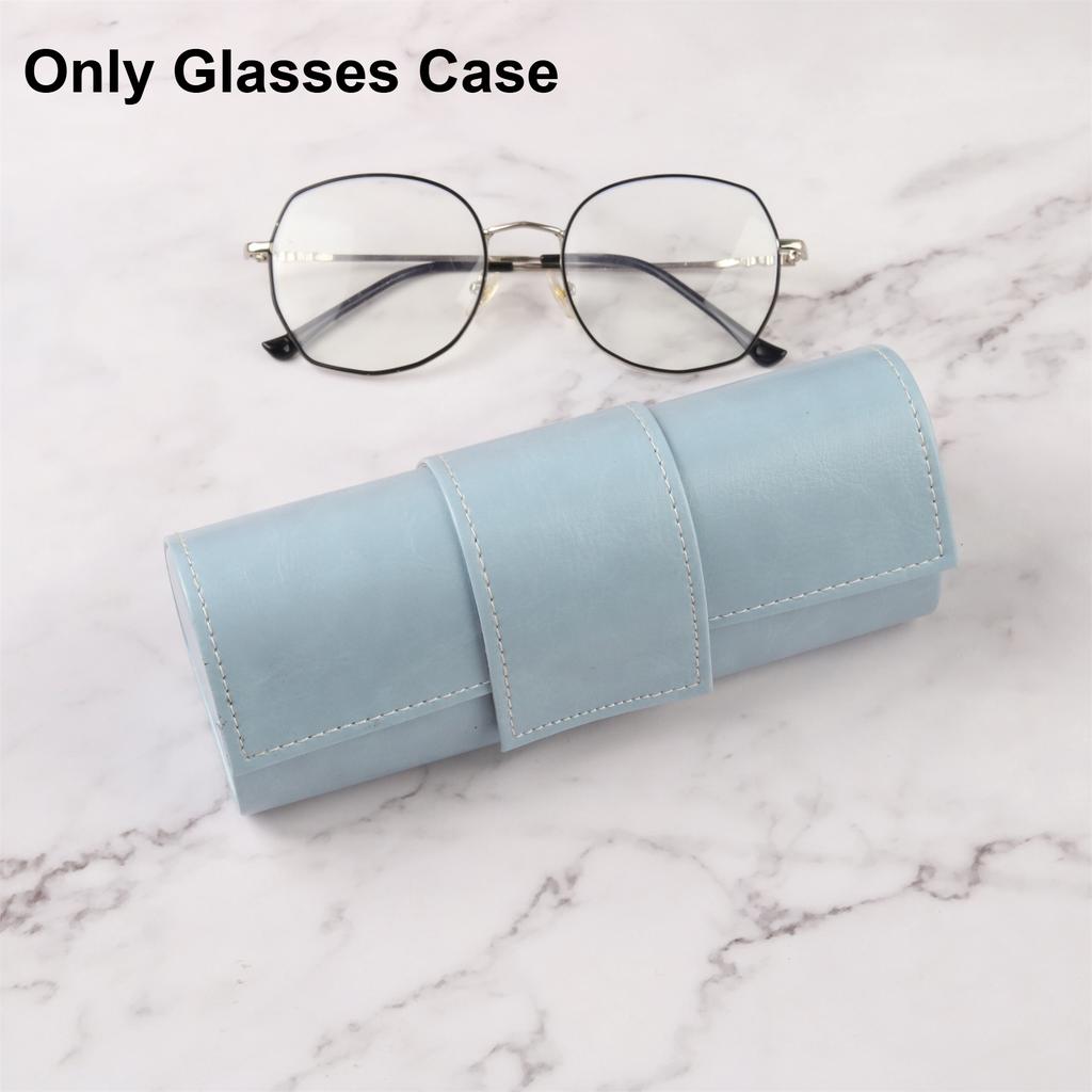 Leather Handmade Eyeglass Case Myopia Glasses Case/sunglasses Neutral Anti Pressure Glasses Case