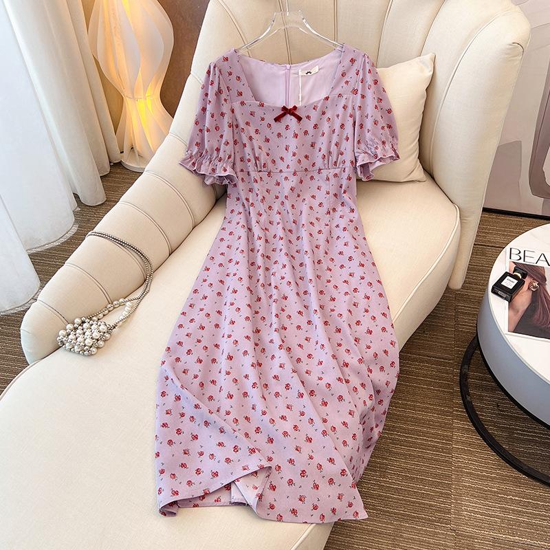 

Новое летнее платье А-силуэта с цветочным узором и квадратным вырезом 6XL