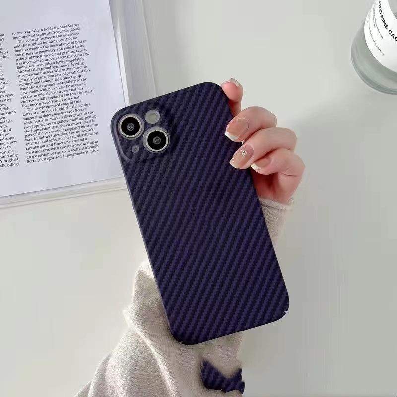 Applicable To Apple 11 Carbon Fiber Pattern PC Mobile Phone Case iphone11PROMAX Kevlar Ultra-thin All-inclusive Protective Case