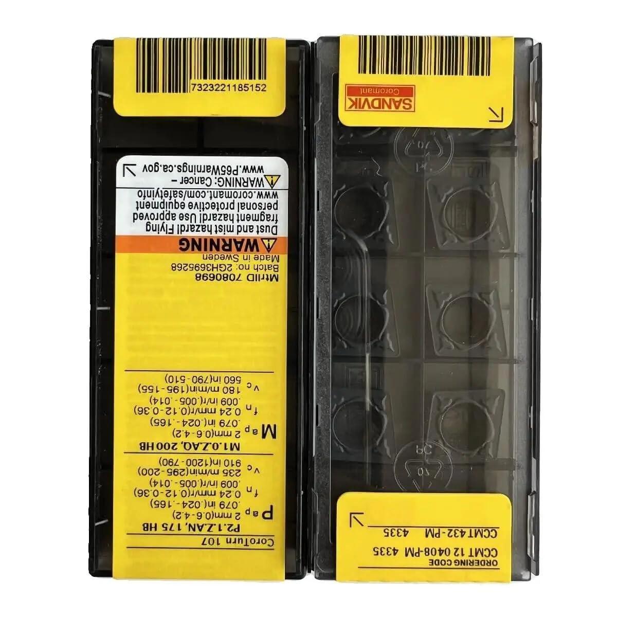 

Оригинальные Sandvik / CCMT120408-PM 4335 / Твердосплавные пластины 10 штук