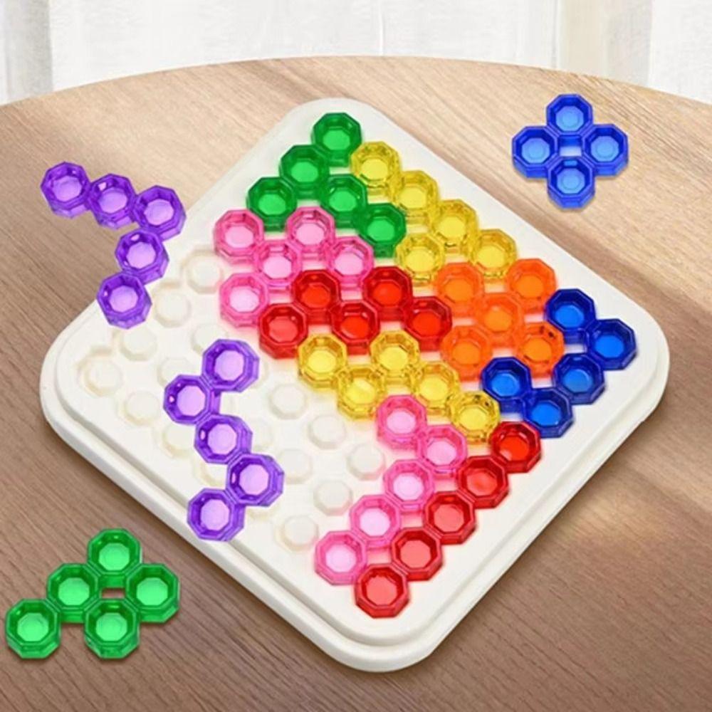 Plastics Blocks Sudoku Board Game Colorful Puzzle Intelligence Toys  Children's Day Gift