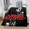 French Rock Star Johnny Hallyday Blanket Flannel Blanket Home Travel Blanket Fashion Warm Blanket Bed Linings Birthday Gift