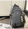 Schoolbag Korean tooling trendy texture schoolbag college student function street style commuting travel casual versatile backpack