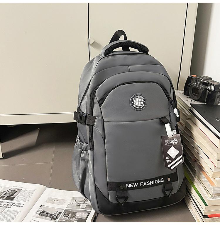 Schoolbag Korean tooling trendy texture schoolbag college student function street style commuting travel casual versatile backpack